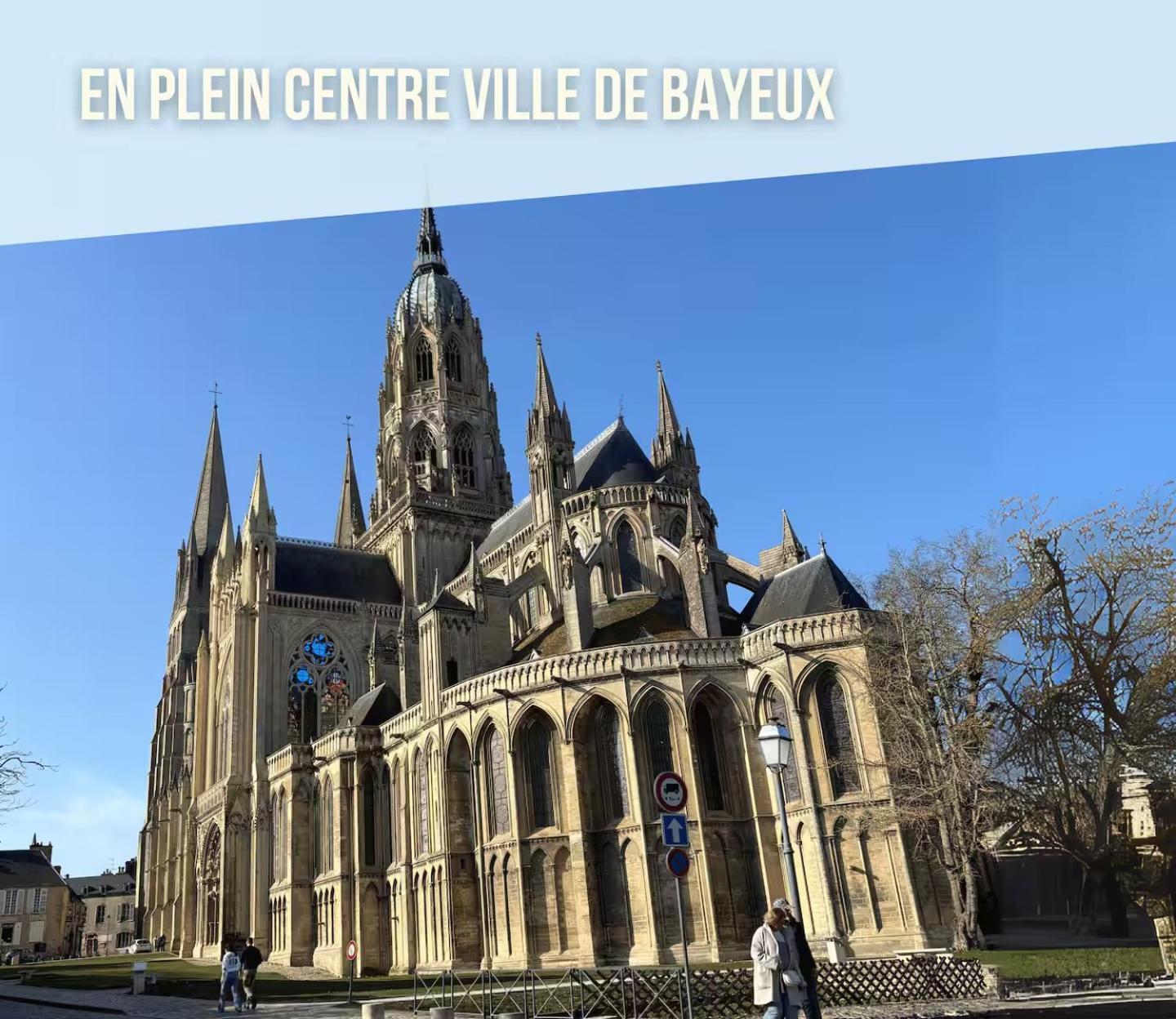 Les Remparts Apt Spacieux 1 Er Etage Renove Joliment Decore Bien Equipe Plein Centre Bayeux Proche Plages Du Debarquement Parking Gratuit A Proximite المظهر الخارجي الصورة